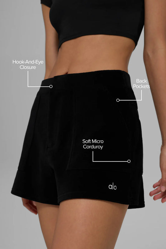MICRO CORDUROY ON DUTY SHORT
