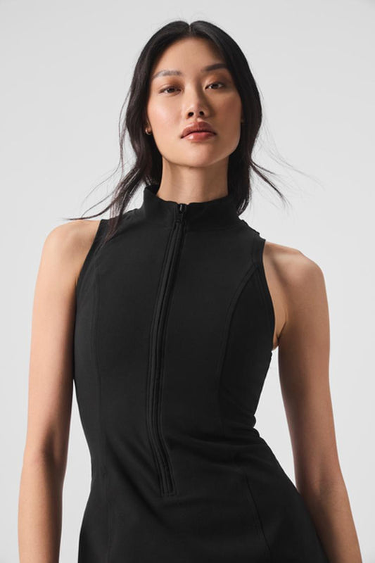 ALOSOFT CAREFREE HALF ZIP DRESS