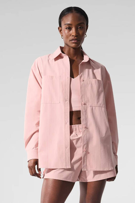 PINSTRIPE DAYLIGHT BUTTON DOWN LONG SLEEVE