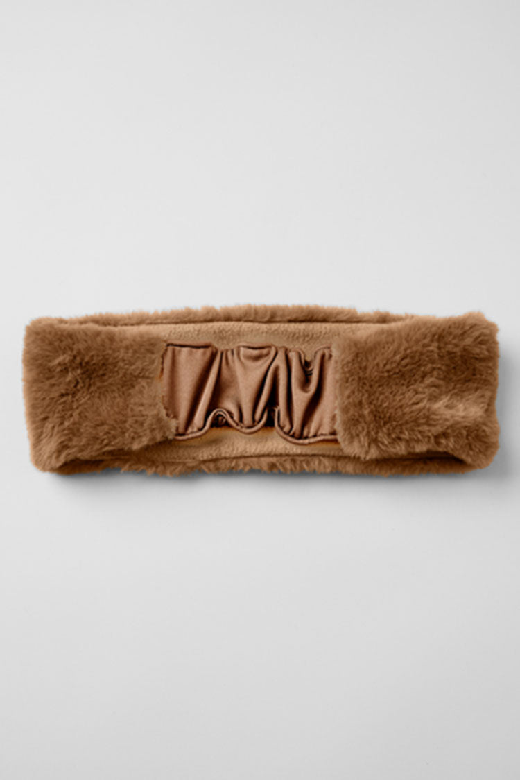 フィットネスアクセサリー [Alo Yoga] Faux Fur Ear Warmers Faux Fur Ear Warmers - Black | ALO