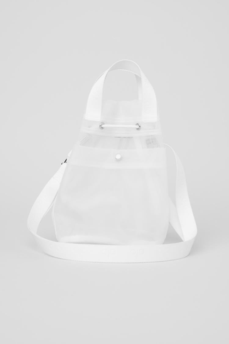 【Alo Yoga】Sheer Cross Body Bucket Bag Sheer Cross Body Bucket Bag - Black | ALO