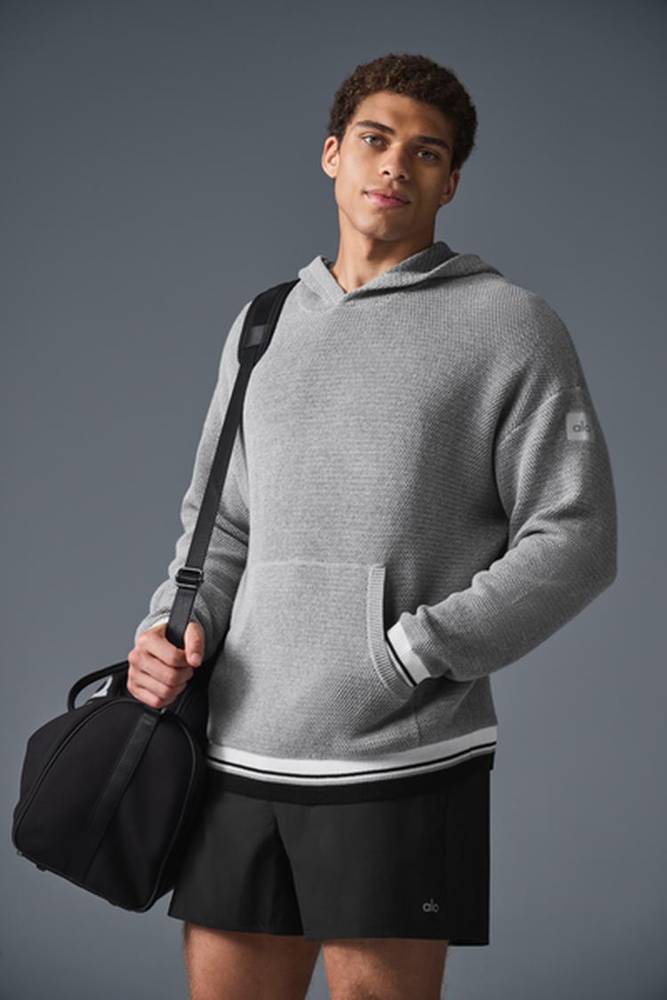 SPORTS CLUB SWEATER KNIT HOODIE – Alo Yoga Indonesia