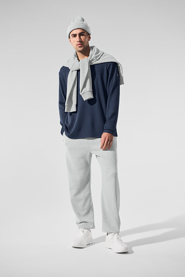 Alo Yoga☆ Elevate Waffle Long Sleeve Crew ホワイト メンズ Alo Yoga】Elevate Waffle Long Sleeve Crew Tシャツ・カットソー