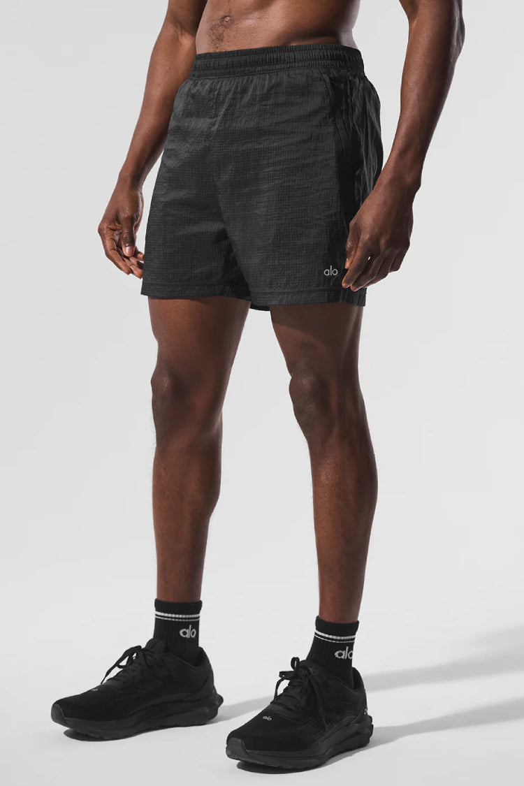 High-Waist Pinstripe Zip It Flare Legging - Anthracite/Black
