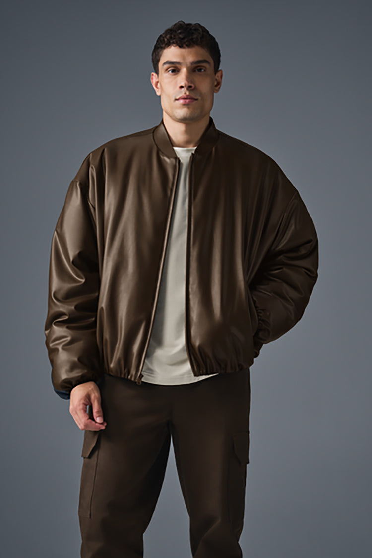 FAUX LEATHER PREMIER BOMBER – ALO Indonesia