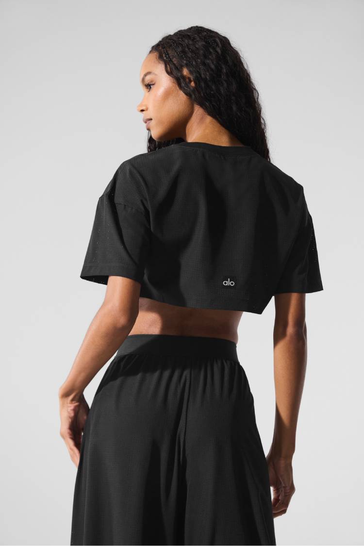 フィットネストップス [Alo Yoga] Mesh Cropped Mirage Tee W1473R_01_b2_s1_a1_m232_1024x1