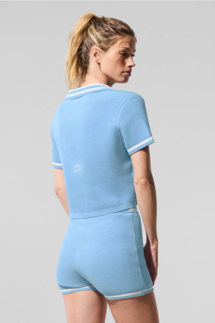 TENNIS CLUB SWEATER KNIT CROPPED POLO – Alo Yoga Indonesia