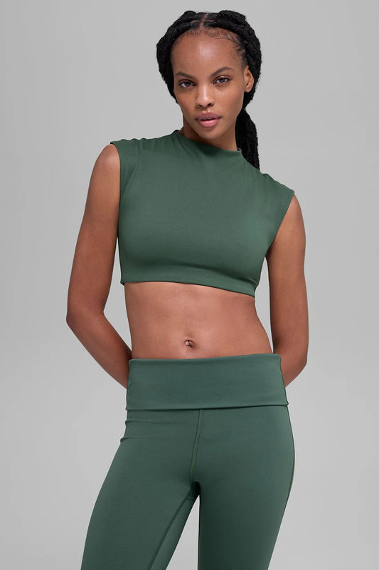 ALO SOFTSCULPT CAPPED OUT SHORT SLEEVE