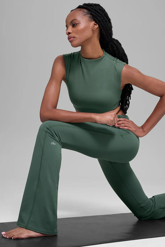 ALO SOFTSCULPT CAPPED OUT SHORT SLEEVE