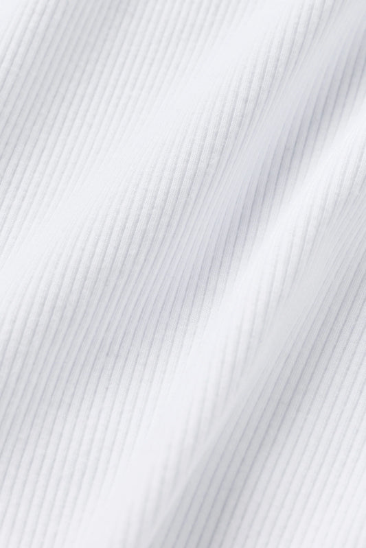 RIBBED MODAL CAP SLEEVE TOP