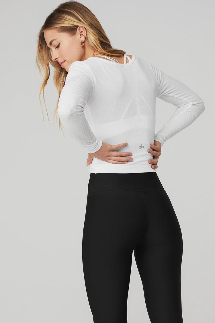 新品未使用　ALO Yoga☆COVER LONG SLEEVE シャツ COVER LONG SLEEVE TOP – Alo Yoga Indonesia