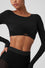 MESH SHEER ILLUSION CROPPED LONG SLEEVE