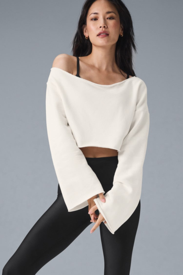 CROPPED BARRE SHOULDER COVERUP – ALO Indonesia