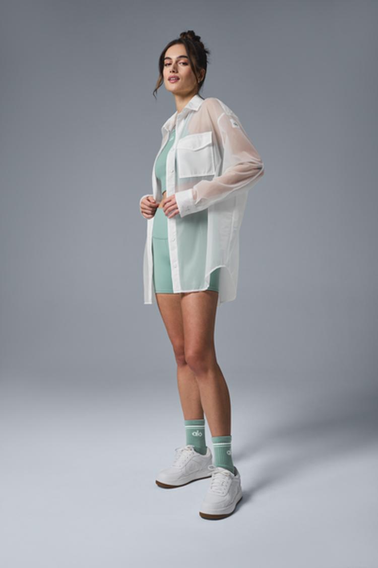 SHEER EFFUSION BUTTON DOWN LONG SLEEVE – ALO Indonesia