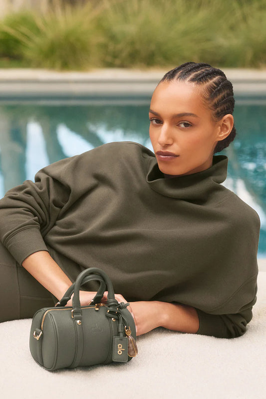 HAZY MOCK NECK PULLOVER