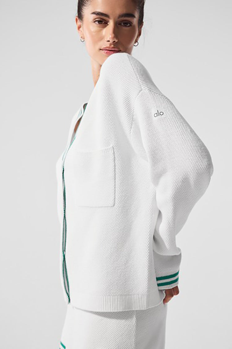 TENNIS CLUB SWEATER KNIT CARDIGAN – Alo Yoga Indonesia