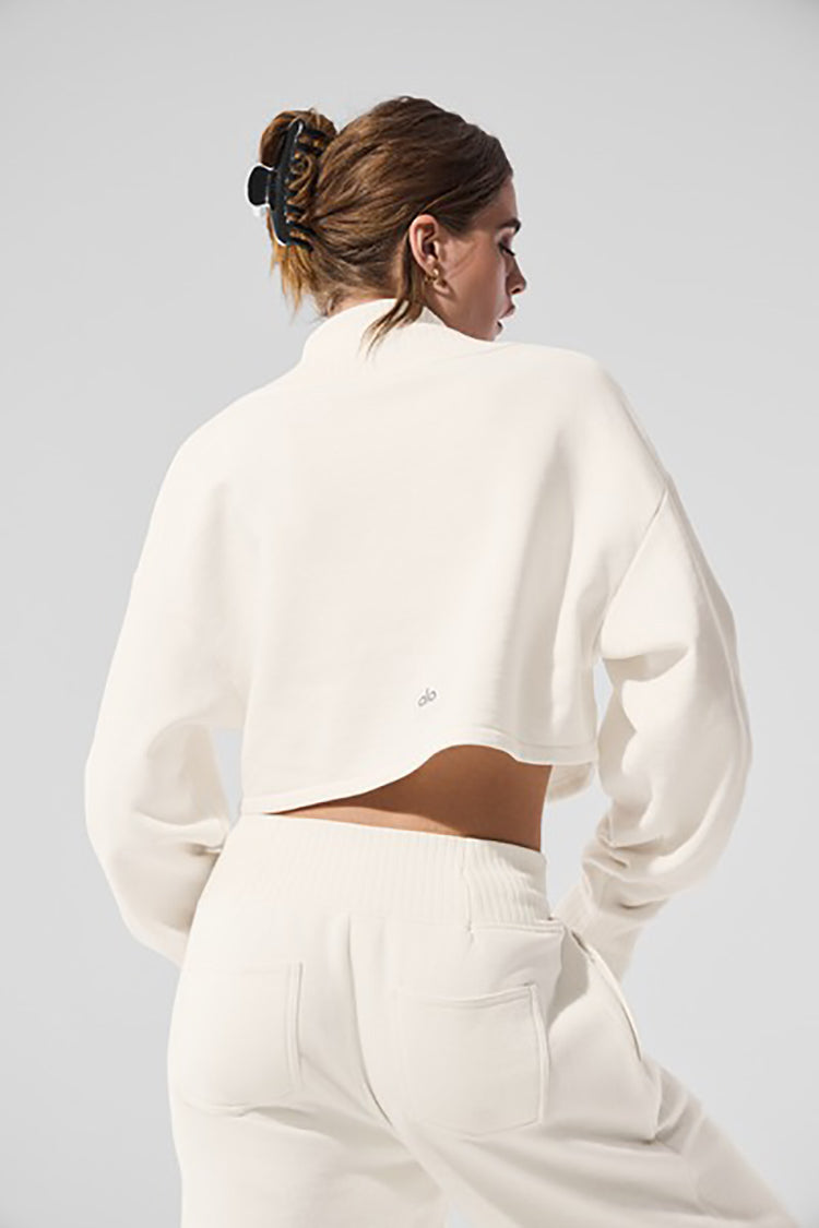 ブラジャー [Alo Yoga] Cropped Serenity Coverup Cropped Serenity Coverup - Black | ALO