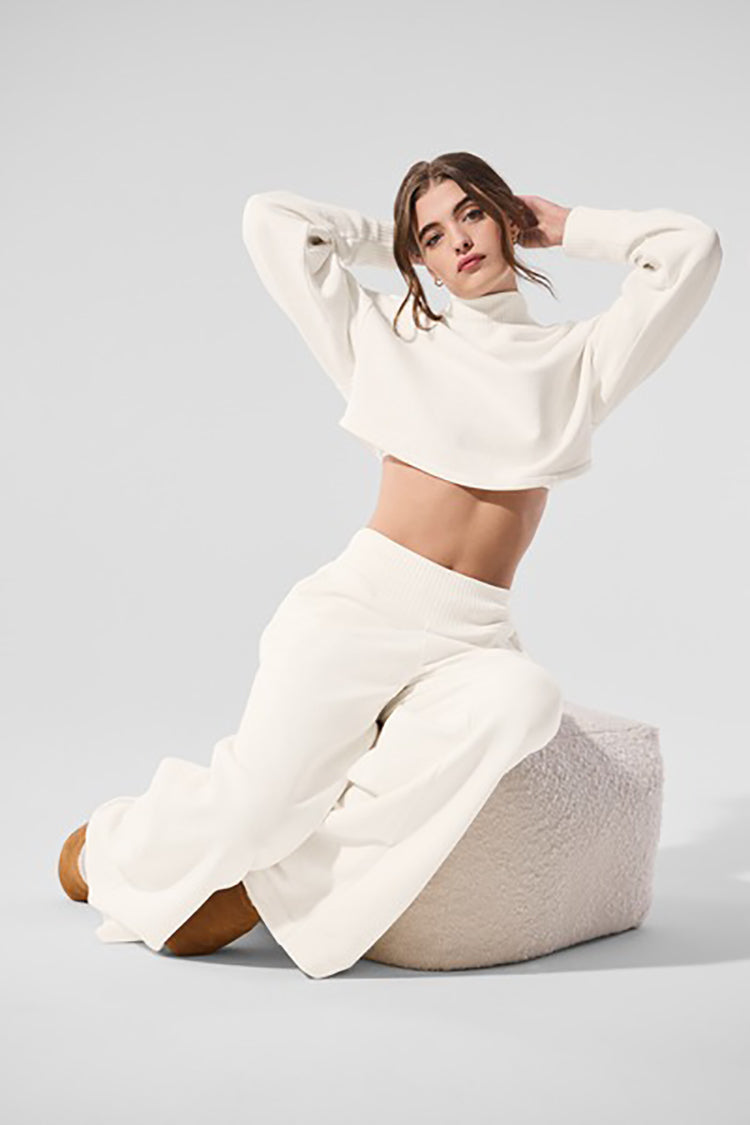 ブラジャー [Alo Yoga] Cropped Serenity Coverup Cropped Serenity Coverup - Ivory | ALO