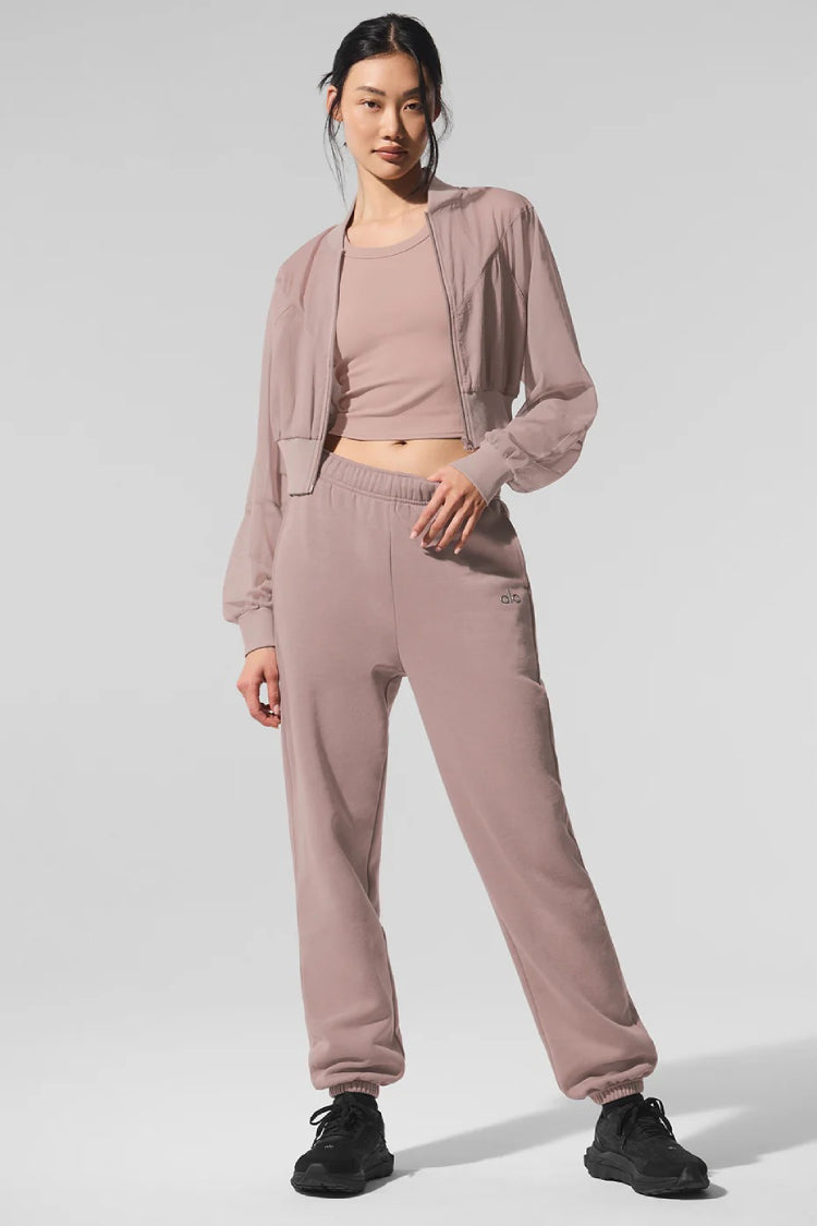 ジャケット [Alo Yoga] Cropped Air It Out Bomber Cropped Air It Out Bomber - Taupe | ALO