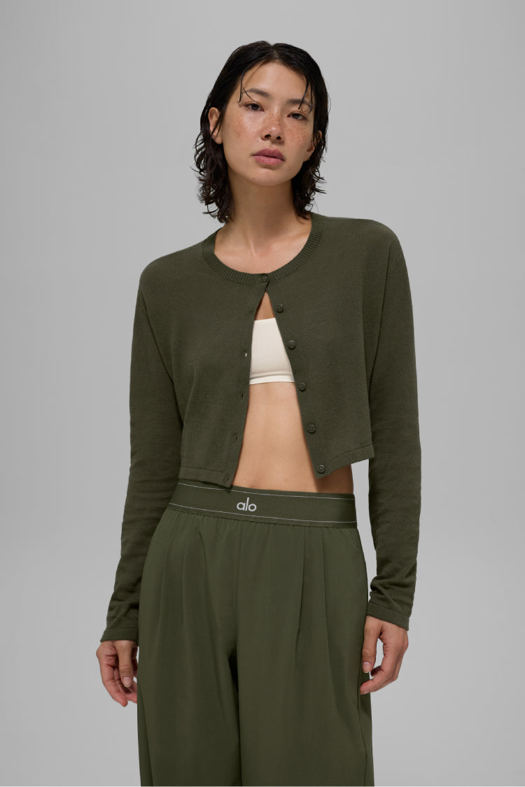 ALOLUX CROPPED ME TIME CARDIGAN | ALO Indonesia