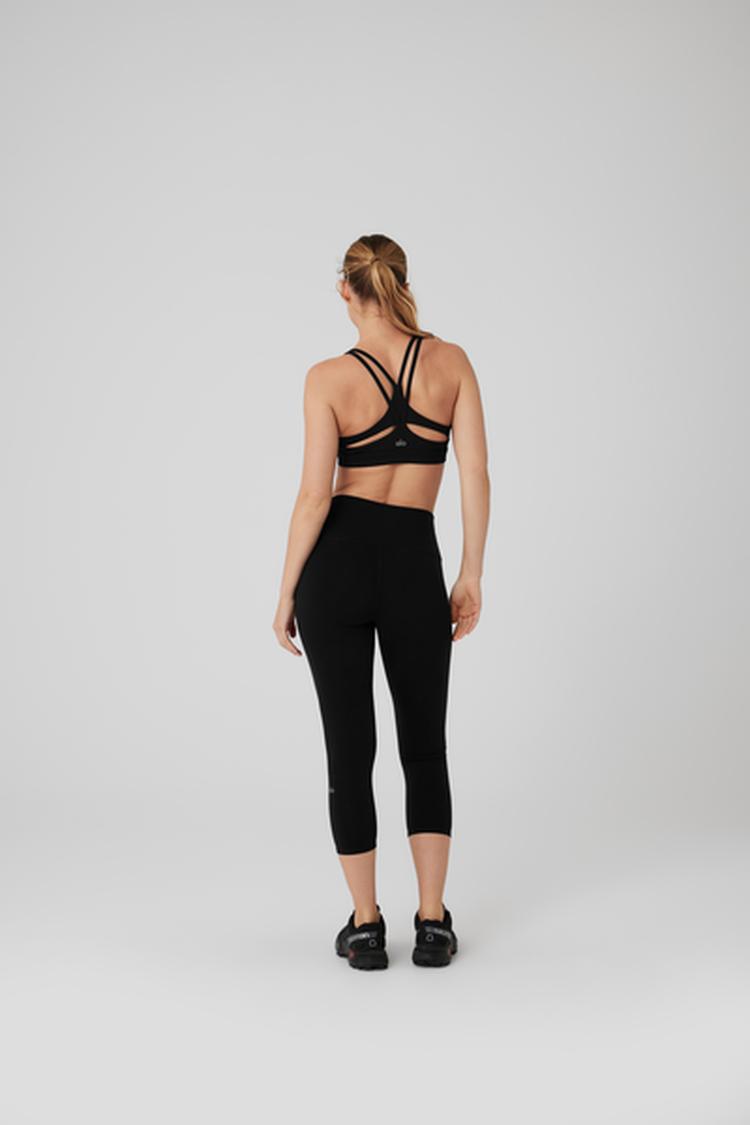 alo YOGA ハイウエスト AIR BRUSH カプリ Airbrush High-Waist Heart