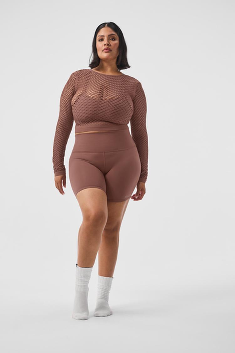 AIRBRUSH HIGH-WAIST 5'' BIKER SHORT – ALO Indonesia