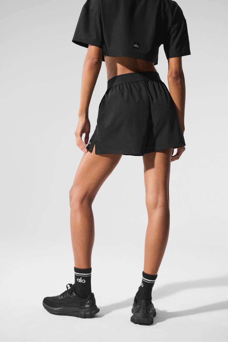 フィットネスボトムス [Alo Yoga] Mesh Mirage Short Mesh Mirage Short - White | Alo Yoga