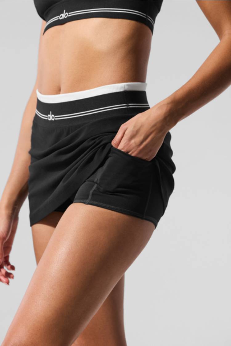 ミニスカート [Alo Yoga] Airbrush Better Together Tennis Skirt Alo Yoga Airbrush Better Together Tennis Skirt - Seashell