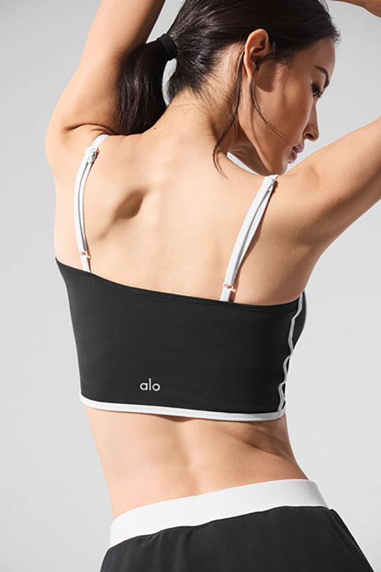 Airbrush Streamlined Bra Tank Sサイズ Airbrush Streamlined Bra Tank - Ivory/Black | ALO