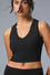 GODDESS RIBBED CROPPED RACER BACK TANK